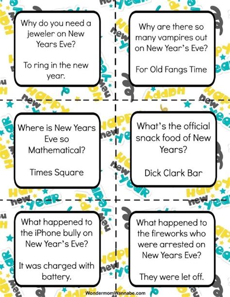 Your child will love getting printable New Year Lunch Box Jokes for ...