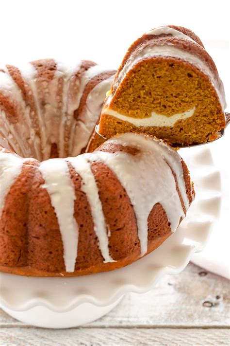 Pumpkin Cream Cheese Bundt Cake - Live Well Bake Often