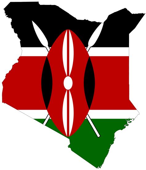 kenyan flag embedded in the map of Kenya! | Kenyan flag, Flags of the ...