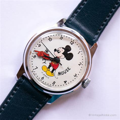 RARE Vintage Mickey Mouse Watch | 17 Jewels Mechanical Watch – Vintage ...