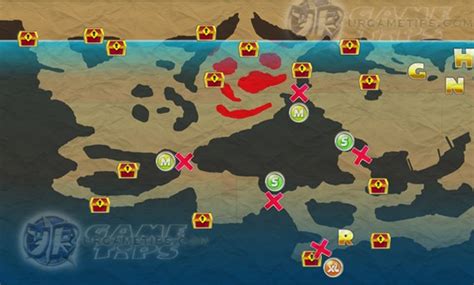 Hungry Shark World: Pacific Islands Map - Daily Chest Locations ...