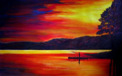 Acrylic Paintings Of Sunrise