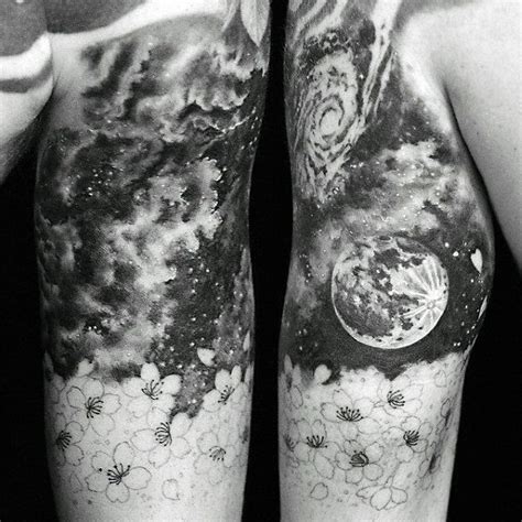 Image result for space tattoo black and gray | Star tattoos for men ...