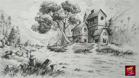 Pencil Sketches Landscape Drawing Ideas For Beginners / Experience is ...