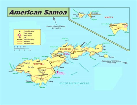 Samoa Islands World Map