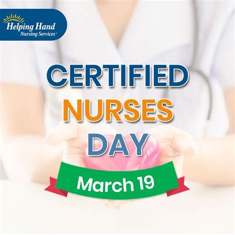 Certified Nurses Day March 19 | Senior care services, Certified nurse ...