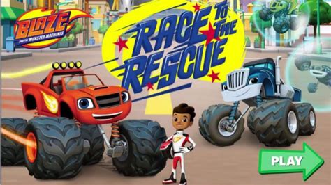 Blaze and The Monster Machines - Blaze Race to the Rescue! Nick Jr Game ...