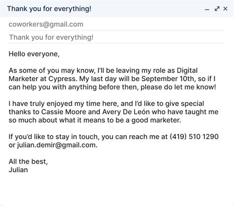 Guide and Templates For the Perfect Goodbye Email to Coworkers