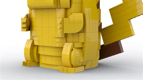 LEGO MOC Lifesize Pikachu by brickfolk | Rebrickable - Build with LEGO