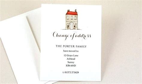 free change of address cards free change of address birthday template ...