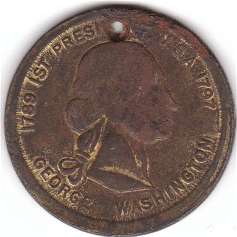 George Washington 1st President Coin Token 1789-1797 -- Antique Price ...