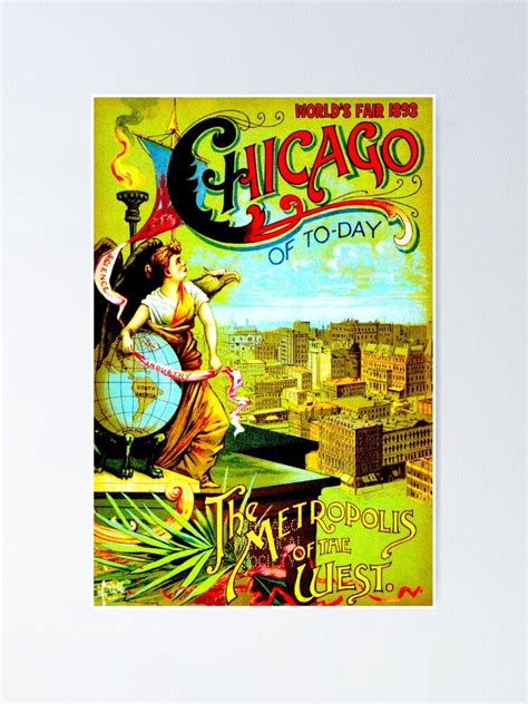 "CHICAGO WORLDS FAIR : Vintage (1893) Advertising Print" Poster for ...