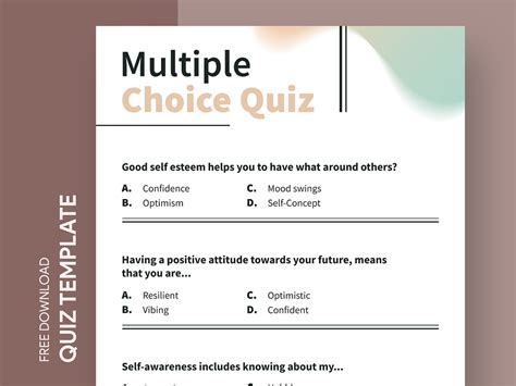 Multiple Choice Quiz Free Google Docs Template by Free Google Docs ...