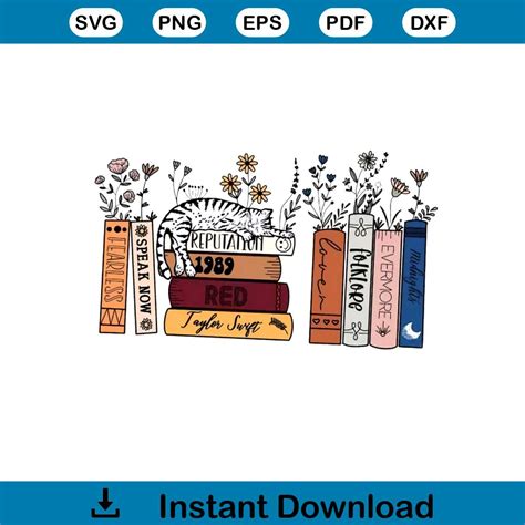 Taylor's Version SVG Taylorswift Albums As Books SVG Cutting - Inspire ...