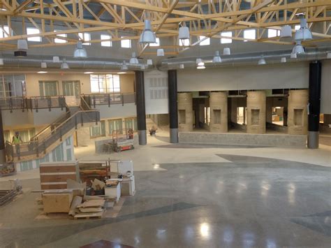 The new Kellam High School multipurpose area. This is the center of the ...