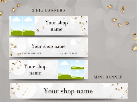 Etsy banner template.Etsy banner design.Canva.Etsy banner | Etsy