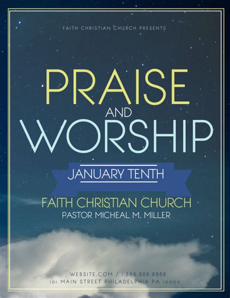 Praise and worship Template | PosterMyWall