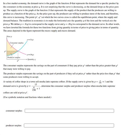 In a free market economy, the demand curve is the | Chegg.com