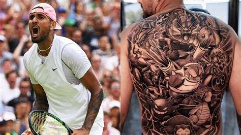 Nick Kyrgios e l'enorme tatuaggio a tema Pokémon: il tennista ne spiega ...