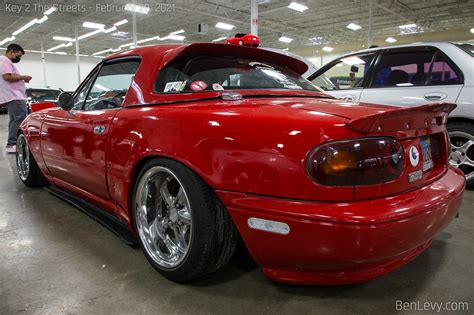 Red NA Miata with Hardtop - BenLevy.com