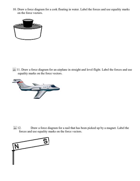 Solved Force Diagrams In each of the following situations, | Chegg.com