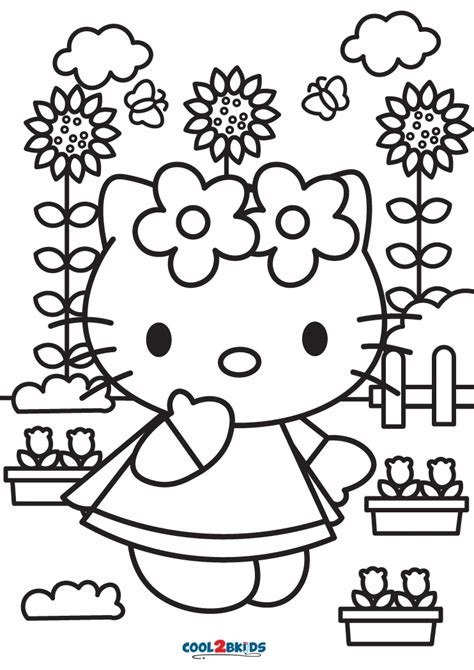 Hello Kitty Coloring Pages To Print Out For Free