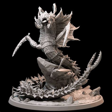 Remorhaz STL, Huge Miniature, Storm Kings Thunder, Dnd, Pathfinder ...