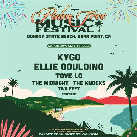 Palm Tree Music Festival Dana Point 2023 Lineup | Grooveist