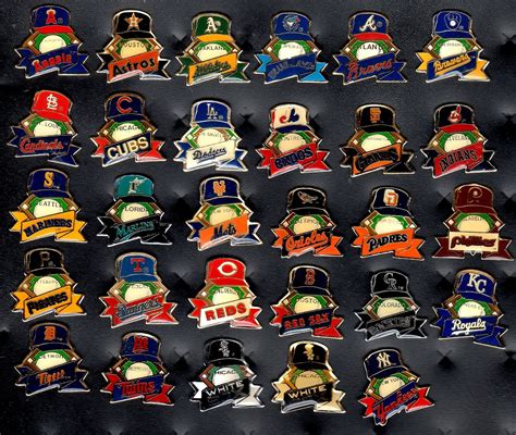 baseball pin collection display collecting : MLB baseball caps pin ...