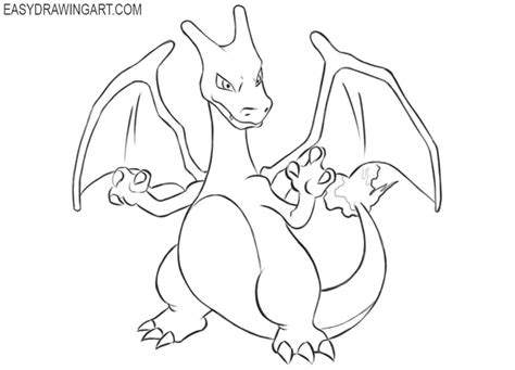 How to Draw Charizard - Easy Drawing Art