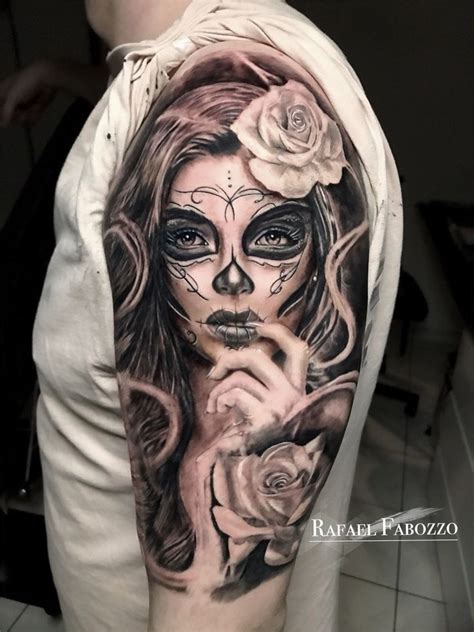 Pin by Franklinvillanueva on tatoo + | Skull girl tattoo, Sugar skull ...