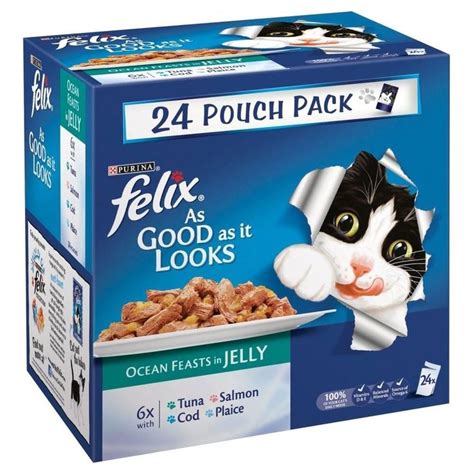 Felix As Good as It Looks Ocean Feast in Jelly - Pouch (24x100g ...