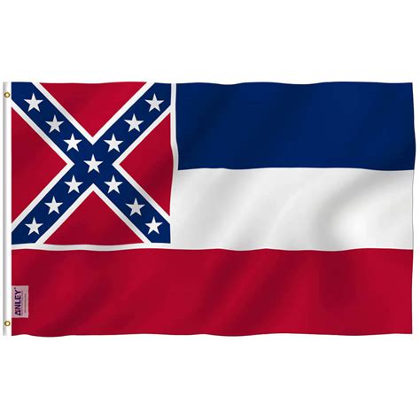 Fly Breeze Mississippi State Flag 3x5 Foot - Anley Flags