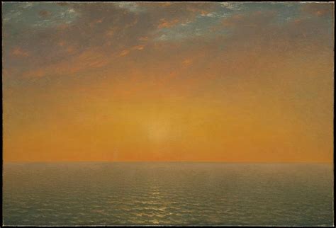 Sunset on the Sea by John Frederick Kensett, 1872 Painting by John ...