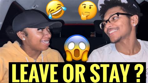 WOULD YOU LEAVE OR STAY CHALLENGE *DIDN’T END WELL* - YouTube