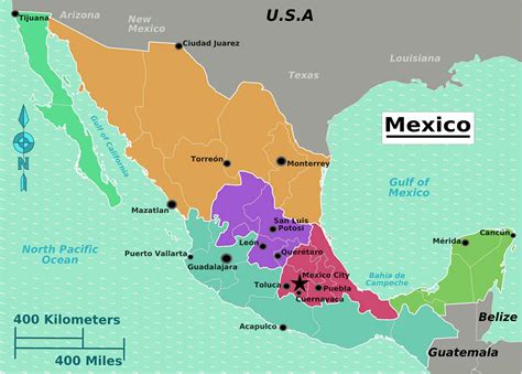 The Largest, Most Detailed Mexico Map and Flag – Travel Around The ...