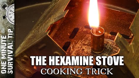 Hexamine stove - one minute survival tip