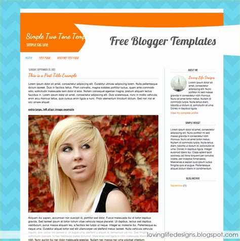 Simple Blogger Templates Free Of New Premade Blogger Template Simple ...