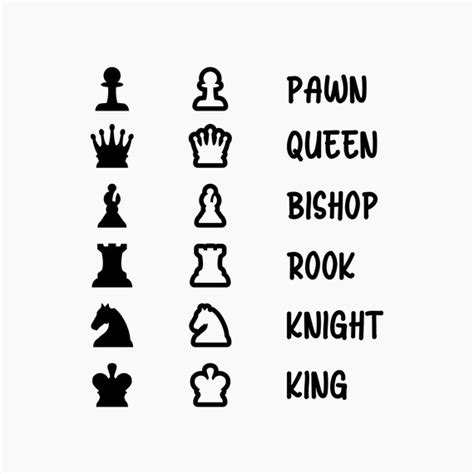 Chess Pieces. Svg Png Eps Dxf Cut Files. | Etsy