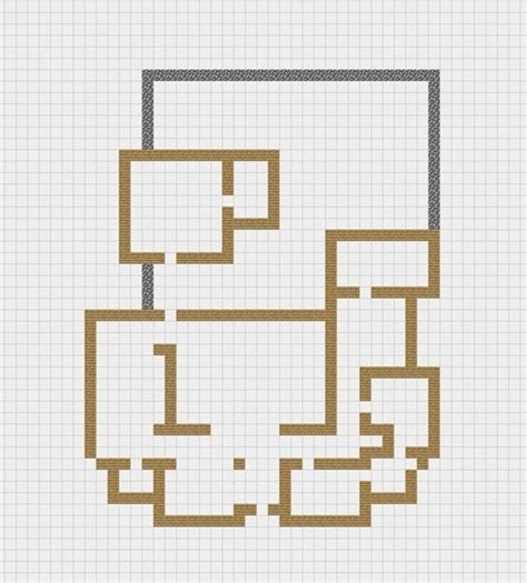 How to Draw a house like an architect's blueprint | Minecraft Houses ...