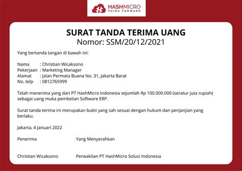 Tips dan Cara Penulisan Tanda Terima yang Benar dalam Bisnis