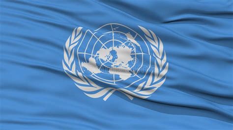 The United Nations Flag Waving In The Wind. United Nations Flag ...