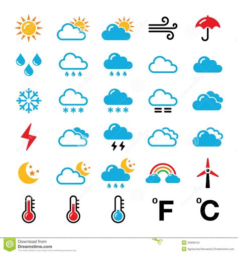 8 Forecast Icon Weather Symbols Images - Weather Forecast Symbols ...