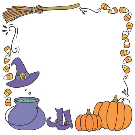 Halloween Pumpkin Border - 15 Free PDF Printables | Printablee