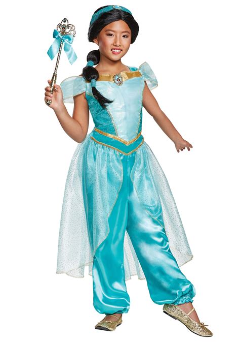 Aladdin Animated Deluxe Girls Jasmine Costume | ubicaciondepersonas ...