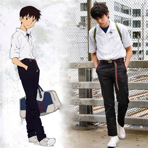 My Shinji school uniform cosplay. Simple design but I tried to make it ...