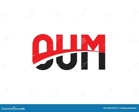 OUM Letter Initial Logo Design Vector Illustration Stock Vector ...