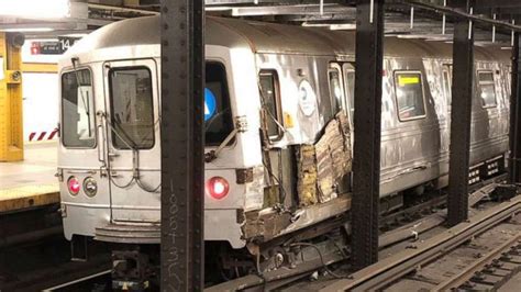 NY Subway derailment caused by person throwing debris onto track News ...