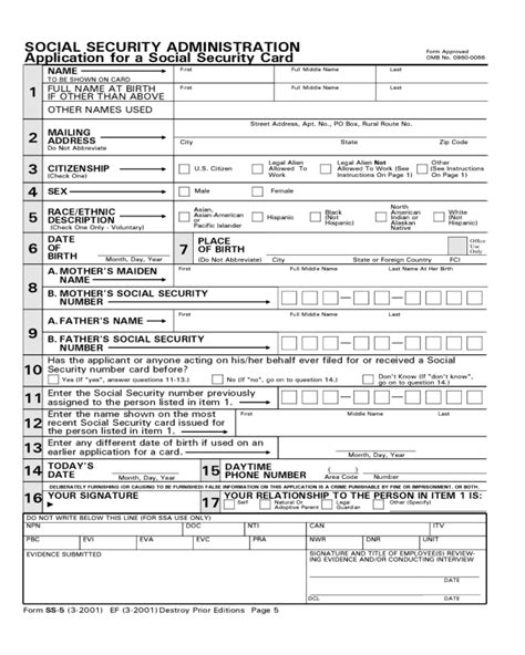 2024 Social Security Application Form - Fillable, Printable PDF & Forms ...