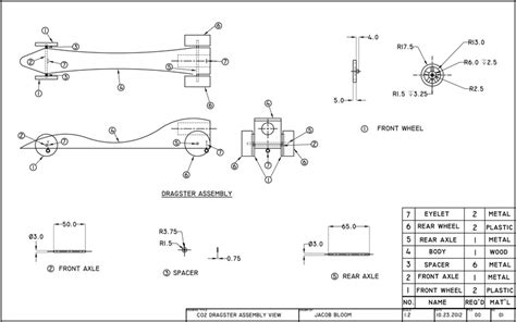 CO2 Dragster - Jacob Bloom's Portfolio